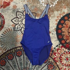 Nautica CrissCross One Piece Womens Small/Petite Size